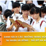 Danh sách Các Trường THPT Quận Hà Đông, thành phố Hà Nội tốt nhất