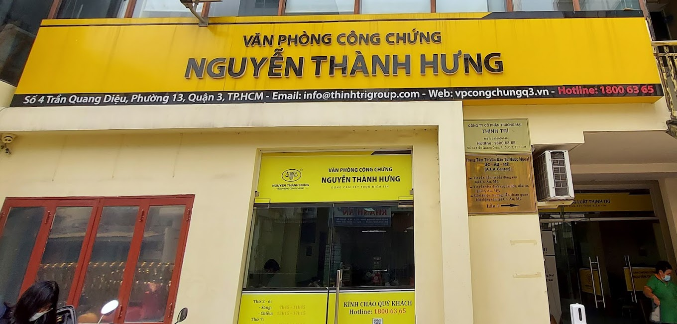 Văn phòng công chứng Nguyễn Thành Hưng