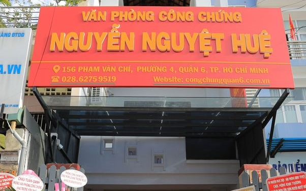 Văn phòng công chứng Nguyễn Nguyệt Huệ