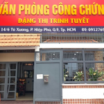 Thông tin địa chỉ Văn phòng công chứng Đặng Thị Trinh Tuyết, thành phố Hồ Chí Minh
