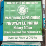 Thông tin địa chỉ Văn phòng công chứng Nguyễn Lê Nghĩa, thành phố Hồ Chí Minh
