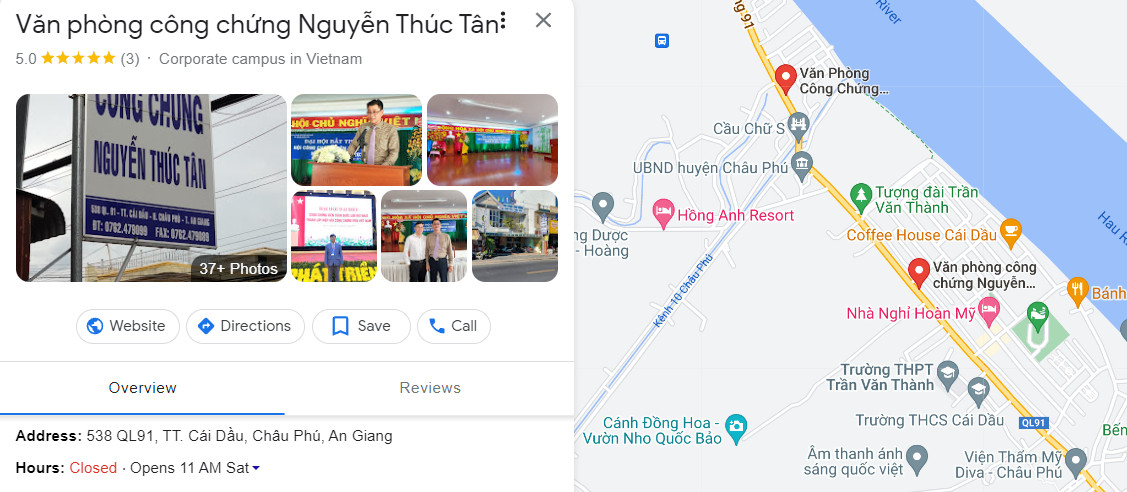 Văn phòng công chứng Nguyễn Thúc Tân