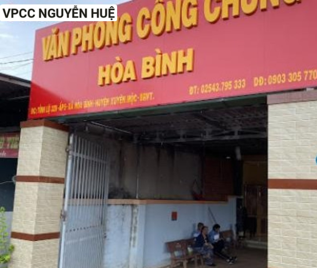 Công chứng Hòa Bình - Thông tin và địa chỉ Văn phòng