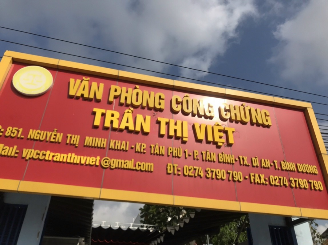 Văn phòng công chứng Trần Thị Việt