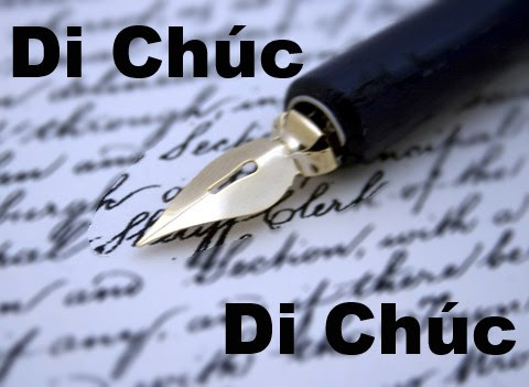 Mẫu di chúc tiền gửi