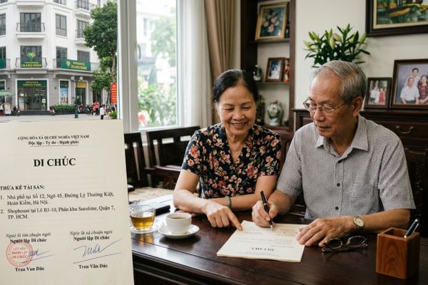 Di chúc để lại nhà phố và shophouse