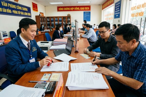 Công chứng hợp đồng mua bán xe cẩu