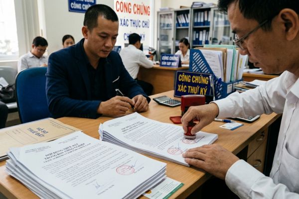 Công chứng hợp đồng thuê đất trong khu công nghiệp