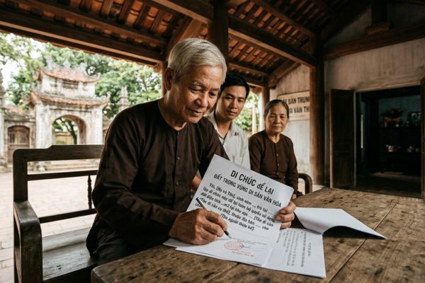 Di chúc để lại đất trong vùng di sản văn hóa