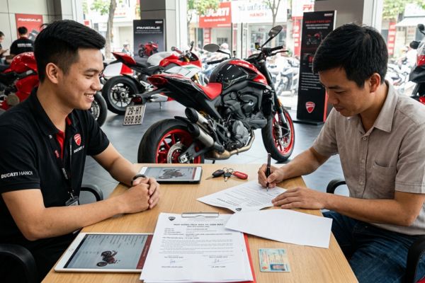 Hợp đồng mua bán xe Ducati Monster