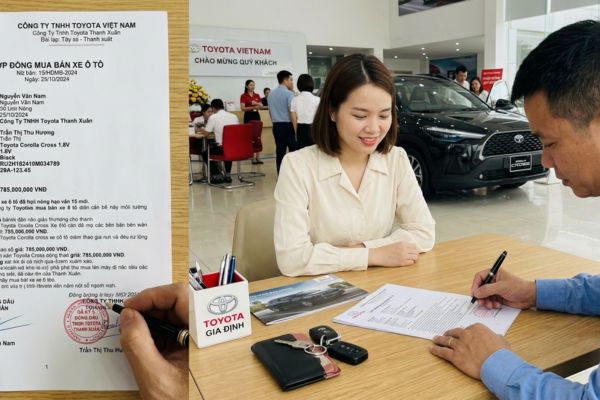 Hợp đồng mua bán xe Toyota