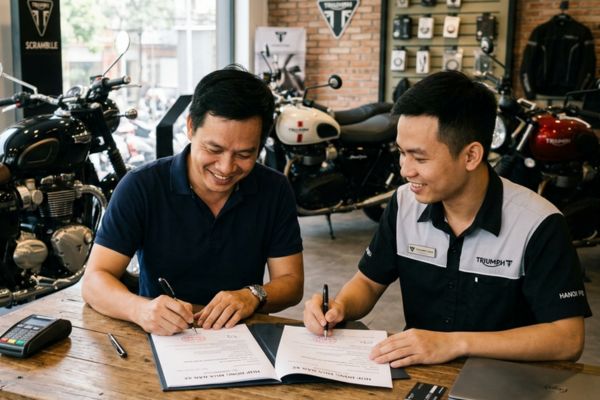 Hợp đồng mua bán xe Triumph Bonneville