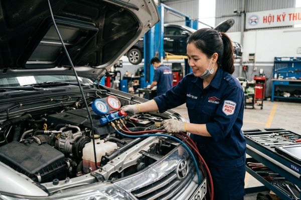 Kiểm tra hệ thống điều hòa xe