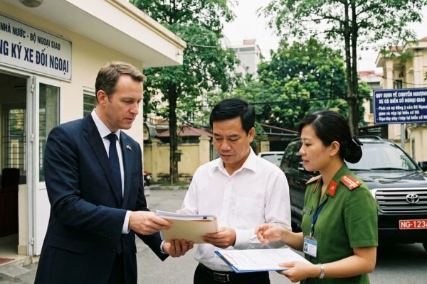 Quy định về mua bán xe mang biển số phục vụ ngoại giao