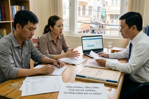 Tiền lương, tiền công của vợ và chồng: Có phải chia khi ly hôn?