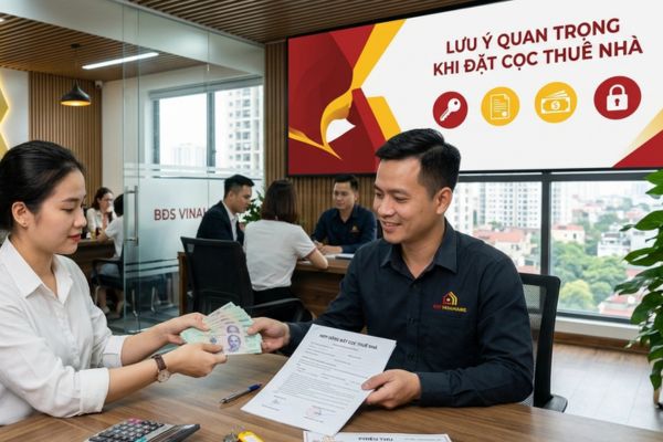 Đặt cọc thuê nhà: Những lưu ý quan trọng tránh mất tiền oan
