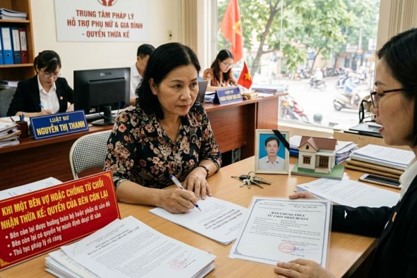 Khi một bên vợ hoặc chồng từ chối nhận thừa kế: Quyền của bên còn lại