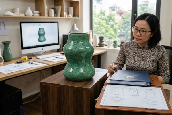 Khi tài sản là căn cứ xác định quyền đối với kiểu dáng công nghiệp
