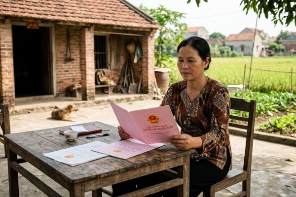 Quyền sử dụng đất của hộ gia đình khi vợ hoặc chồng rời khỏi