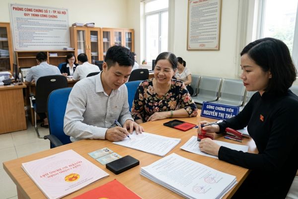 Thủ tục công chứng chuyển nhượng tài sản cho người thân