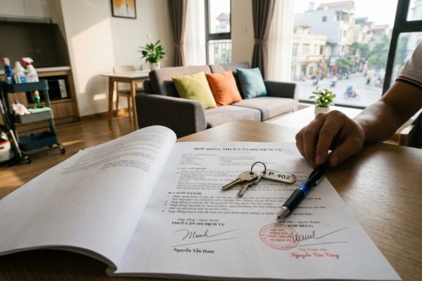 Hợp đồng thuê nhà dịch vụ (serviced apartment)