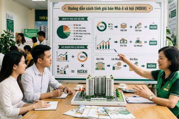 Hướng dẫn cách tính giá bán Nhà ở xã hội (NƠXH)