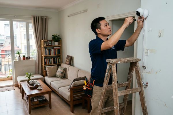 Lắp đặt camera an ninh trong nhà thuê