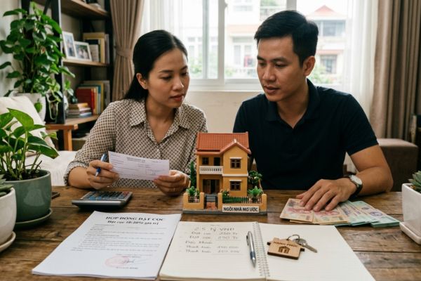 Mua nhà cần đặt cọc bao nhiêu Điều khoản đặt cọc thế nào là hợp lý?