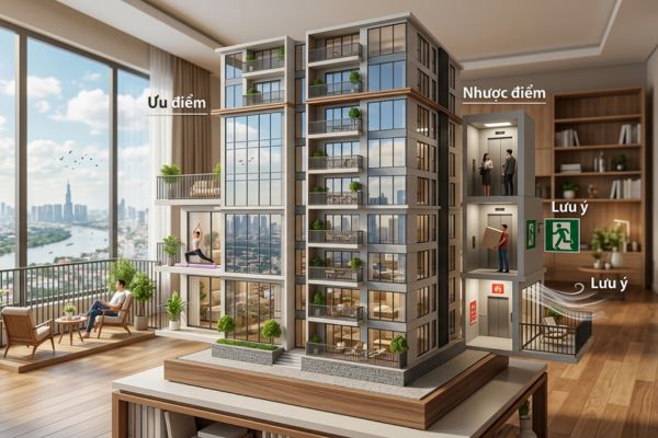 Mua nhà căn hộ tầng cao: Ưu nhược điểm và lưu ý