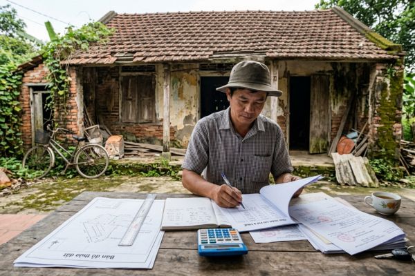 Mua nhà cũ nát để lấy đất: Cách tính toán chi phí hoàn công và thuế trước bạ chuẩn xác