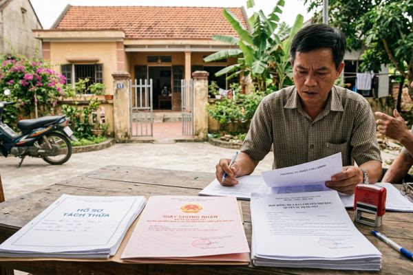 Mua nhà đất có sổ đỏ nhưng chưa tách: Xử lý thế nào?