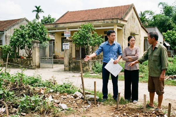 Mua nhà đất có tranh chấp về ranh giới với hàng xóm