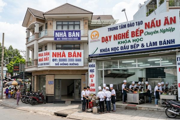 Mua nhà đất ở vùng có trung tâm đào tạo nấu ăn