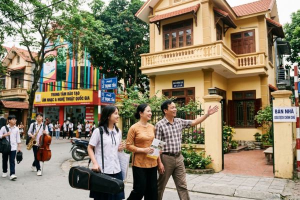 Mua nhà đất trong vùng có trung tâm đào tạo âm nhạc
