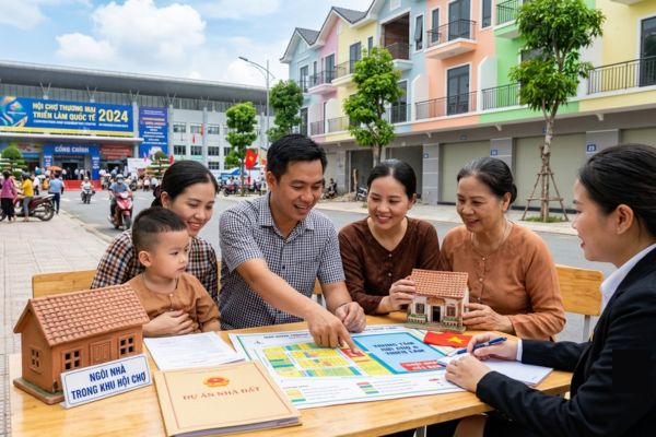 Mua nhà đất trong vùng có trung tâm hội chợ