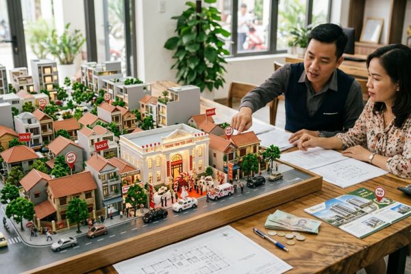 Mua nhà đất trong vùng có trung tâm tiệc cưới
