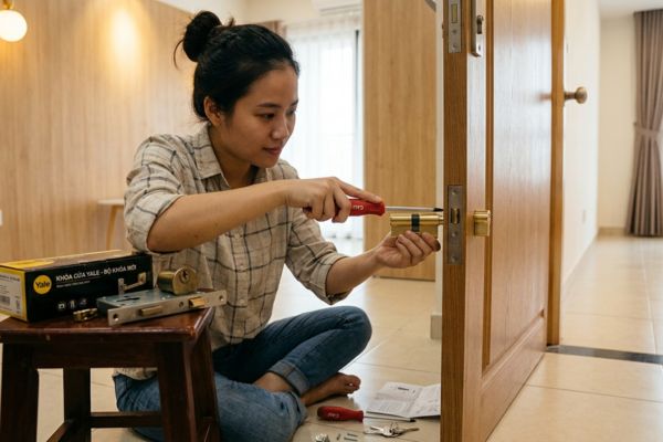 Thay đổi khóa cửa khi thuê nhà