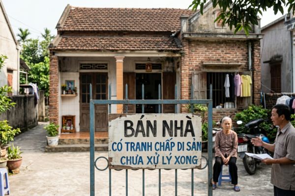 Bán nhà có tranh chấp về di sản: Pháp lý và quyền thừa kế