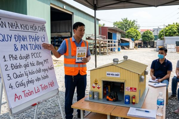 Bán nhà kho hóa chất: Pháp lý và quy định an toàn