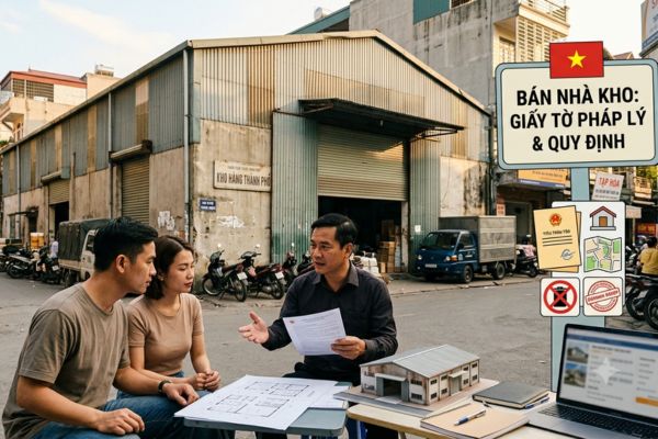 Bán nhà kho trong thành phố: Pháp lý và hạn chế