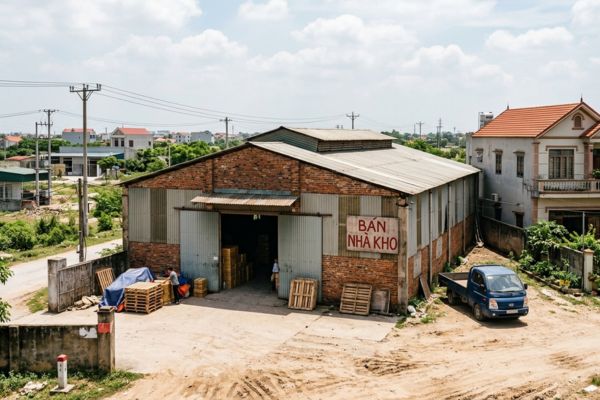 Bán nhà kho ven đô: Pháp lý và tiềm năng phát triển