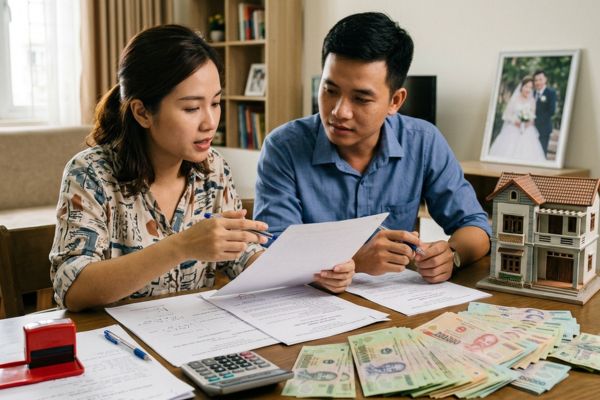 Bán nhà mua bằng tiền mừng cưới: Phân định tài sản để không tranh chấp