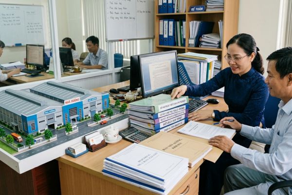 Bán nhà xưởng, kho bãi của doanh nghiệp: Bộ hồ sơ pháp nhân bắt buộc