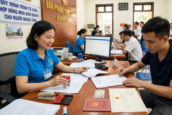 Công chứng hợp đồng mua bán Nhà ở xã hội (NƠXH) cho người ở tỉnh khác