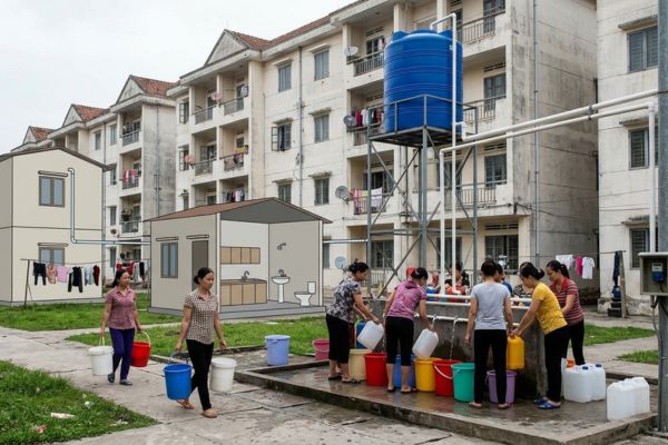 Nhà ở xã hội (NƠXH) và vấn đề sử dụng nước