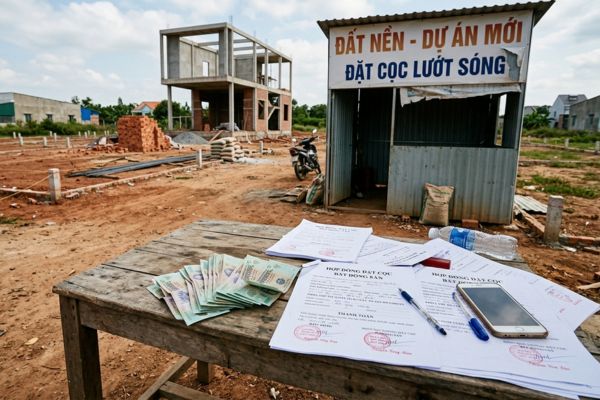 Cảnh báo chiêu trò "đặt cọc lướt sóng" đất rồi bỏ cọc tháo chạy