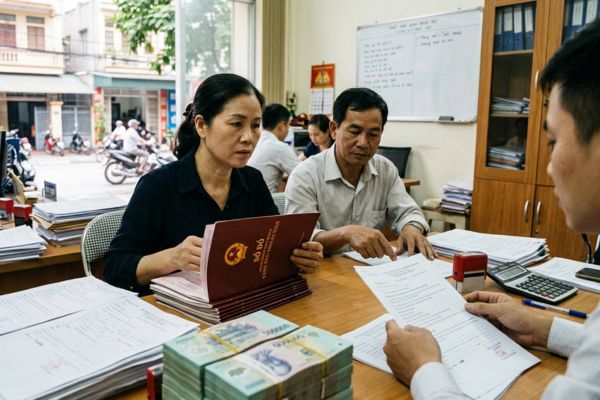 Cảnh giác với dịch vụ "làm sổ đỏ giả siêu việt" để bán đất chiếm đoạt tiền
