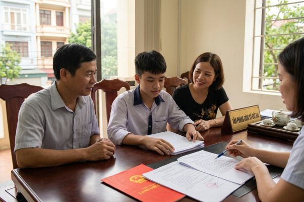 Cho tặng nhà đất cho người từ đủ 15 tuổi đến dưới 18 tuổi: Ai đứng tên sổ đỏ?