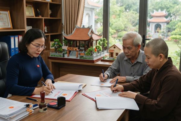 Cho tặng nhà đất cho tổ chức tôn giáo, từ thiện: Quy trình công chứng chuyên biệt
