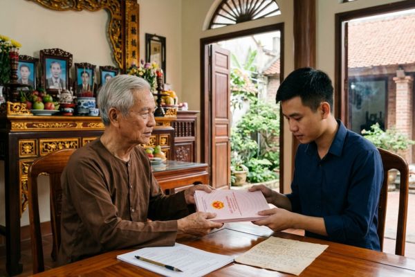 Cho tặng nhà đất giữa ông nội và cháu đích tôn: Lưu ý về di sản thờ cúng